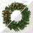24 in. Frosted Berry Christmas Wreath with Clear Lights-1875699436
