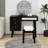 Dressing Table With 3 Storage Drawers And 1 Rectangular Rattan Drawer-2125843910