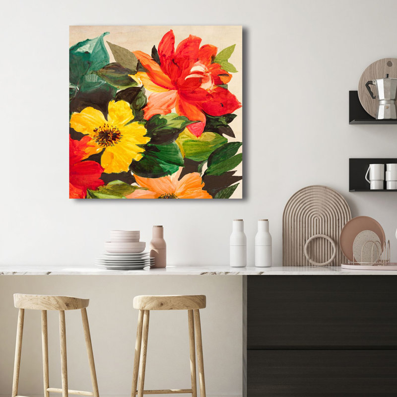 Summer In The Garden II - Wrapped Canvas Print, 70cm H x 70cm W x 4cm D