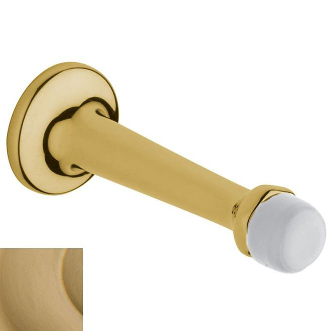 Brass Baseboard Stop, Vintage Brass