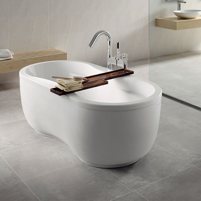 Bathhaus 67'' x 31.5'' Soaking Acrylic Bathtub