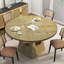 Table à dîner ronde 47 po avec plateau en bois et base de rangement 47 po-1404432624