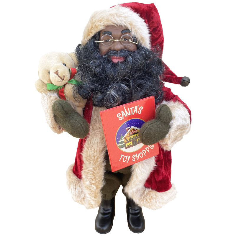 Figurine de père Noël noir