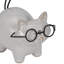 Figurine 6 po en céramique avec lunettes