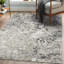 Tapis abstrait argenté / gris Ellenburg-650536937