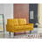 Faux Leather Square Arm Loveseat-81892252-118588785