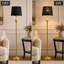 Lampadaire traditionnel Zeller 62,5 po avec ampoule à intensité variable à 3 positions et design à colonnes romaines-344420766