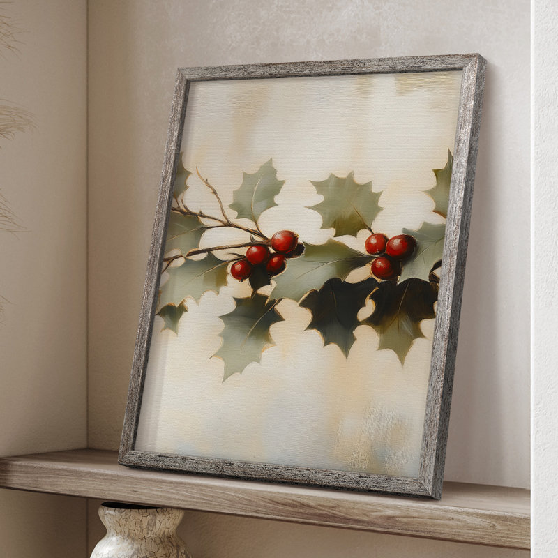 «Christmas Holiday Art», série 2-CLxxx, reproduction encadrée - bois massif, H 15 po x l 12 po