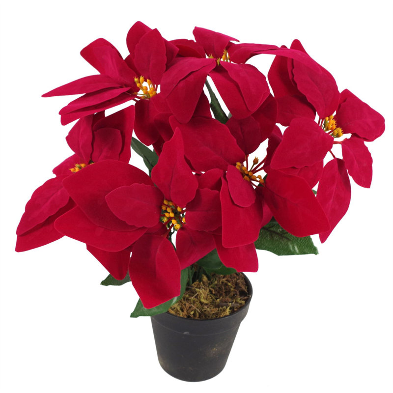 40cm Artificial Flowering Plant in Planter