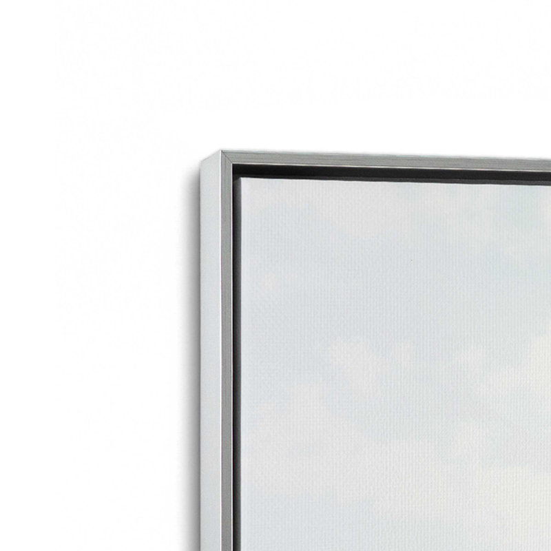 Ensemble de 2 impressions de style bord de mer, Cadre flottant or poli, H 49,5 po x l 67 po x P 1,75 po