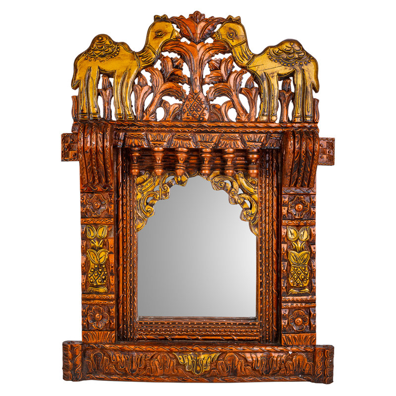 Athleen Engineered Wood Flat Wall Mirror