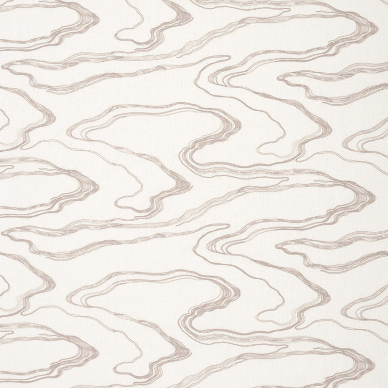 Tissu brodé Schumacher, Grès