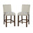 Upholstered Counter Stool With Nailhead Trim Set Of 2-1942007479