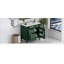 Meuble-lavabo 36 po avec lavabo supérieur, meuble-lavabo moderne avec 2 tiroirs et tiroir escamotable, meuble-lavabo simple-454365396