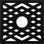 Chevron Architectural Grade PVC Pierced Ceiling Medallion