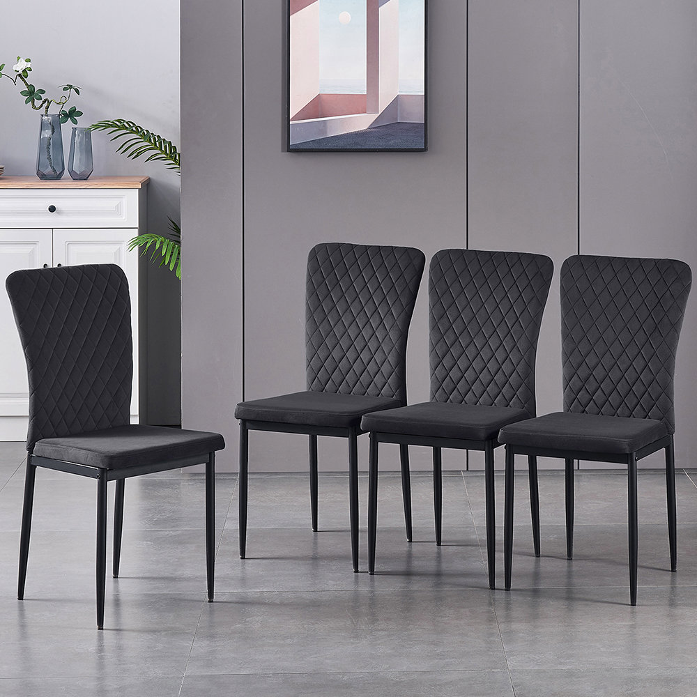 Grey Velvet Rayner Dining Chair