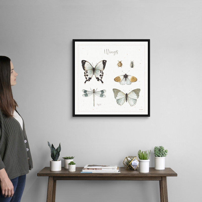 Reproduction d'art sur toile, Toile avec cadre noir, H 26 po x l 26 po x P 2 po