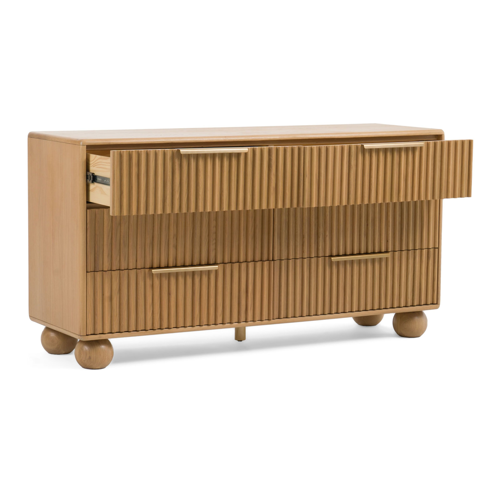 Camila 57" Oak Double Dresser