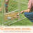 Galvanized Chain Link Large Outdoor Dog Kennel with Waterproof & UV-Resistant Cover, for M&L Dogs, 13.1' x 7.5' x 7.5'
