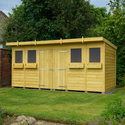 14ft x 6ft Pent Summer Shed