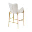 Ensemble de 2 tabourets de bar à hauteur de comptoir 28,75 pouces, tabourets en velours avec pieds dorés et repose-pieds-1838156319
