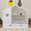 Lit en bois avec tablette de rangement et lit gigogne-114414827-114414829