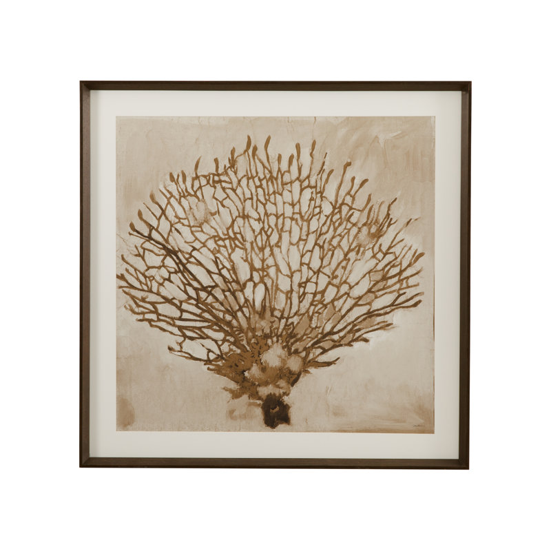 Neutral Seafan Framed Print