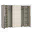Debarr 4 Door Manufactured Wood Wardrobe-114011905-122120520