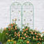 Ensemble de 2 treillis de jardin en métal 71 po x 19,7 po antirouille pour plantes grimpantes -1442041223-1442041221