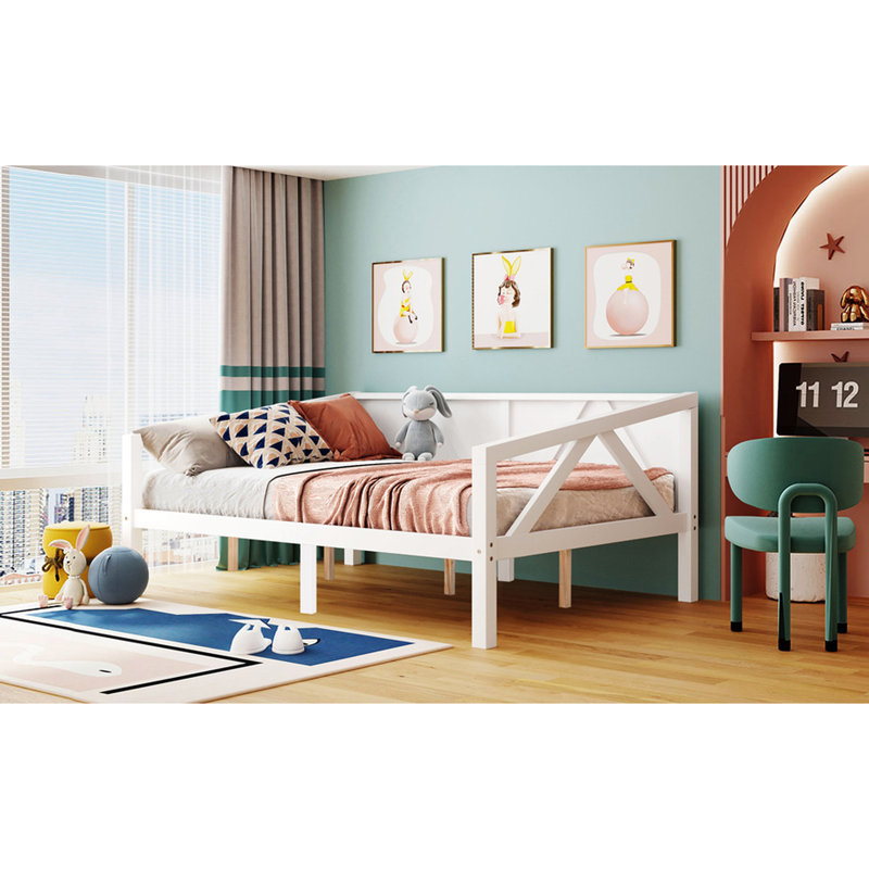 Gray Full Size Daybed With Strong Frame And Clean Silhouette, Can Be Used As Bed Or , 69.58 Lbs Dual - Use In Elegant Hue Frame, Ideal For Bedroom Living Room