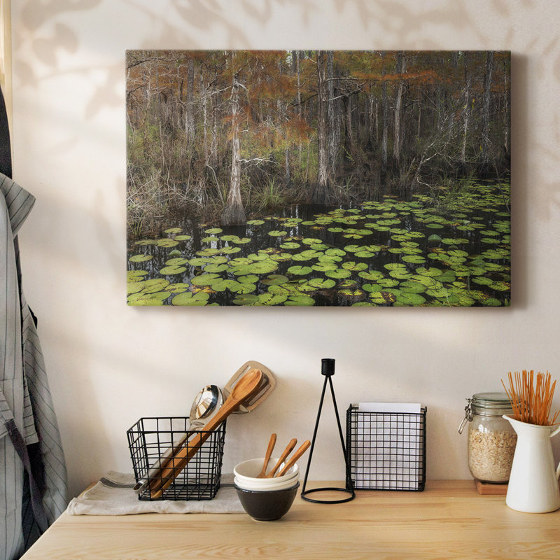 Bayou, toile tendue avec châssis d'automne, H 32 po x l 48 po