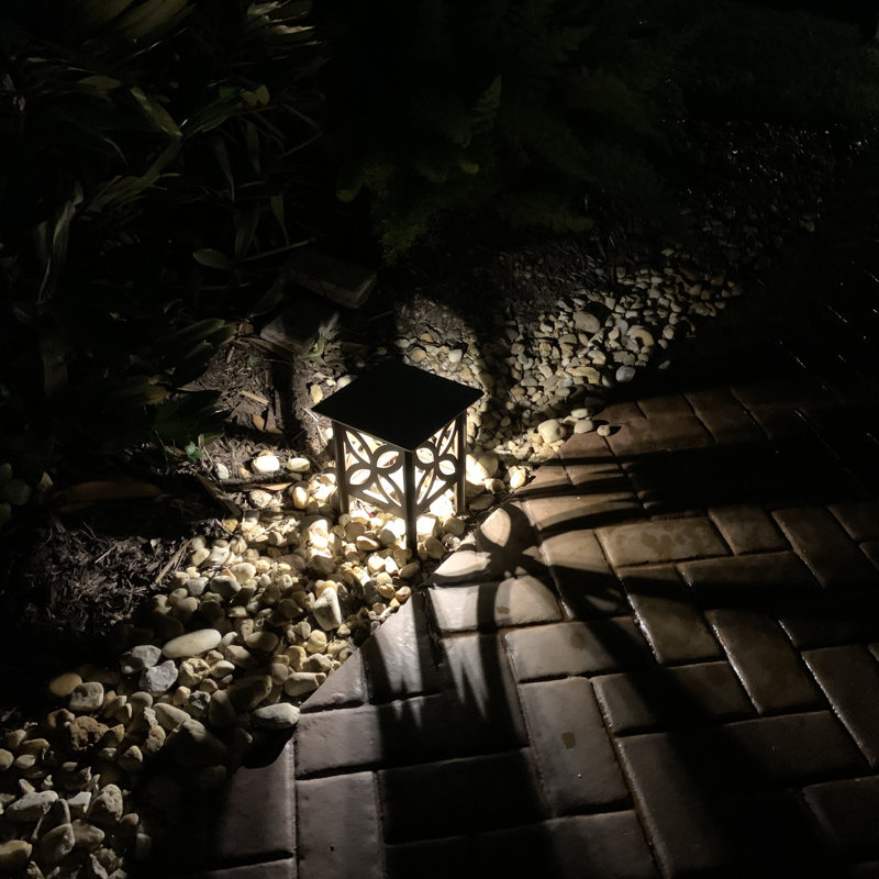 Low Voltage Integrated LED Metal Pathway Light, Black