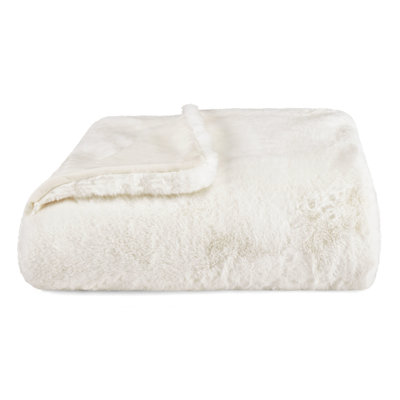 Jeté en fausse fourrure Vera Wang Lapin