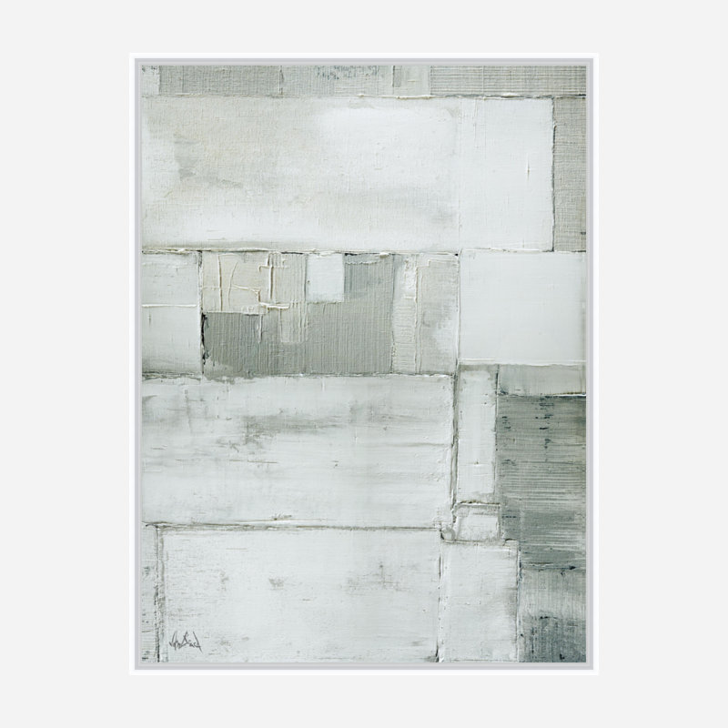 Elements, 40" H x 30" W x 1.75" D, White Framed Canvas