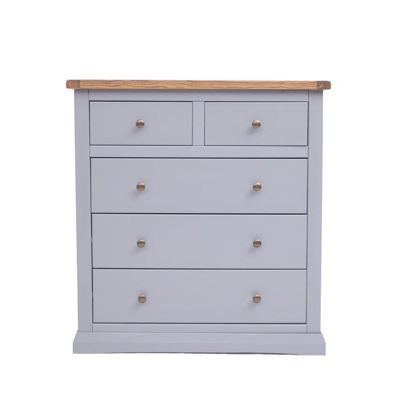 Tollison 90cm W 5 - Drawer Chest of Drawers