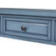 Console Console de 63 po de long avec tiroirs et tablette pour le vestibule, le couloir et le salon (bleu marine)