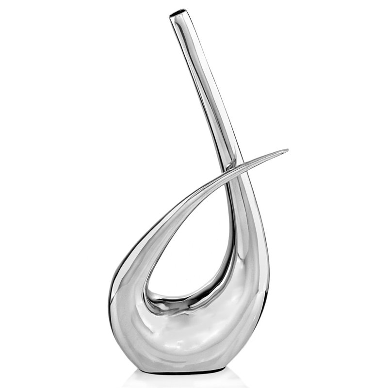 Vase de table en aluminium 20 po Phippen