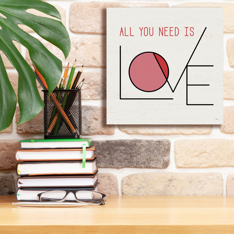 «Love Letters I» par Jess Aiken, art mural sur toile, 37 po x 37 po, H 12 po x l 12 po x P 0,75 po