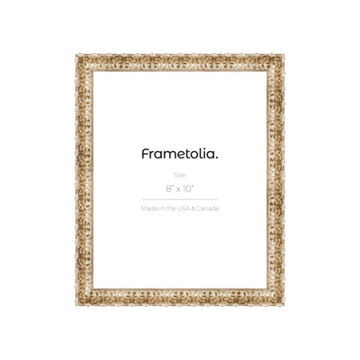 Frametolia Golden Age Vintage Wall Frame - 1-1/2" Width - No Mat