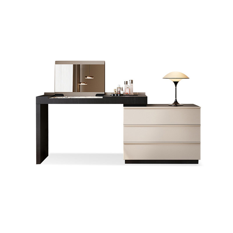 Coiffeuse avec miroir lumineux, 3 tiroirs