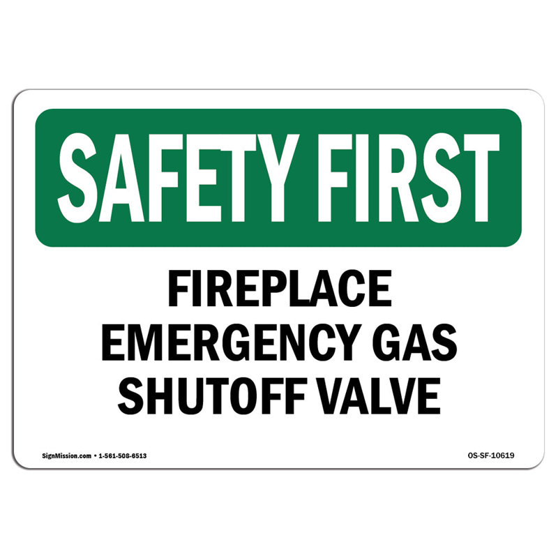 Safety First Sign, 18" H x 24" W x 0.1" D