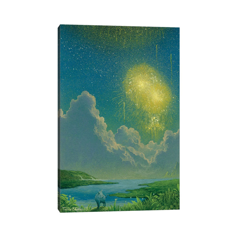 Fireworks Of Firefly Pass by Toshio Ebine - Gallery-Wrapped Canvas Giclée on Canvas, 30.48 cm H x 45.72 cm W, Wrapped Canvas