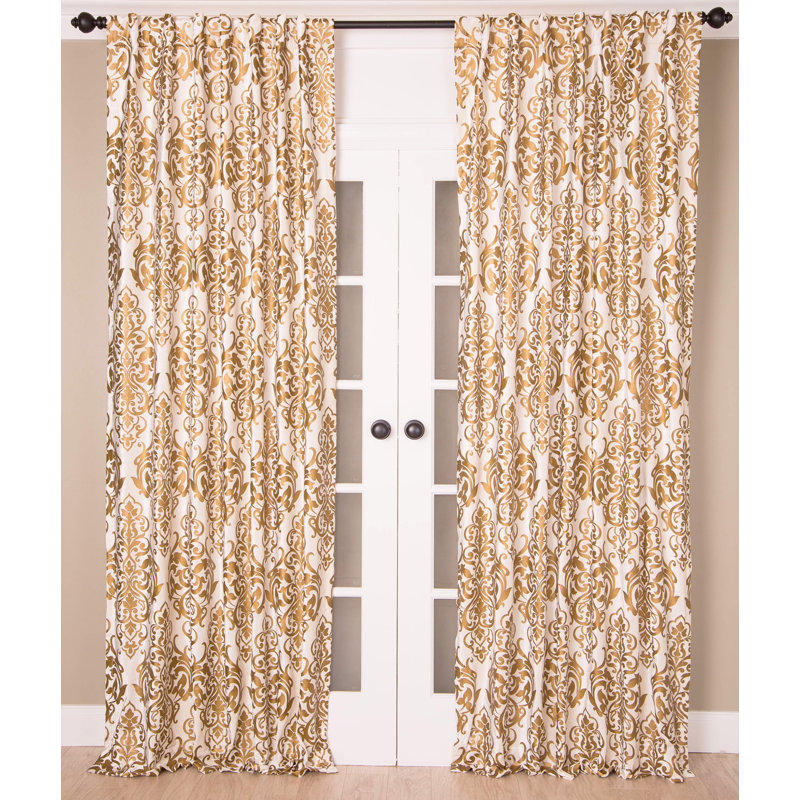 Velvet Room Darkening Curtain Single Panel, 51" W x 84" L