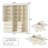 92.5'' H 2-Piece Bookcase With Open Shelves