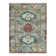 Wool Geometric Area Rug in Silver