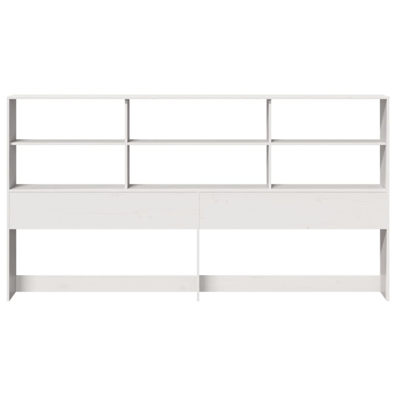Solid Wood Headboard, White, Super King (6')