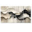 Gris sur blanc bruine rythmique, rivière à encre II - art mural vagues - décoration murale moderne-1531123132-1531123136