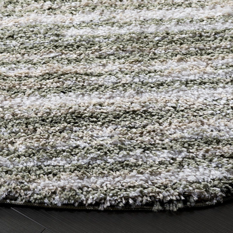 Atlantis Shag 104 Performance Abstract Rug, 6'-7" X 6'-7" Round