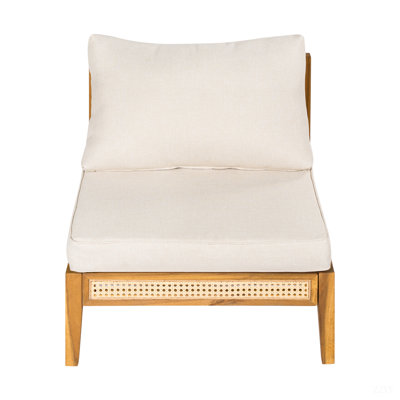 Kirkby Outdoor Armless Single Chair, Set Of 2