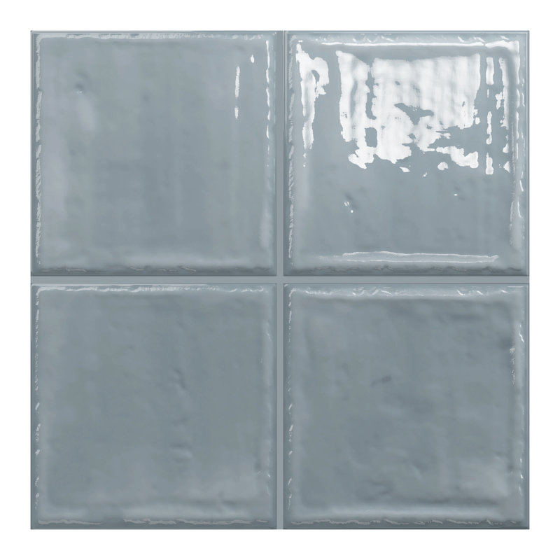Carreau de céramique pour mur et plancher 8 po x 8 po NOA, Gris